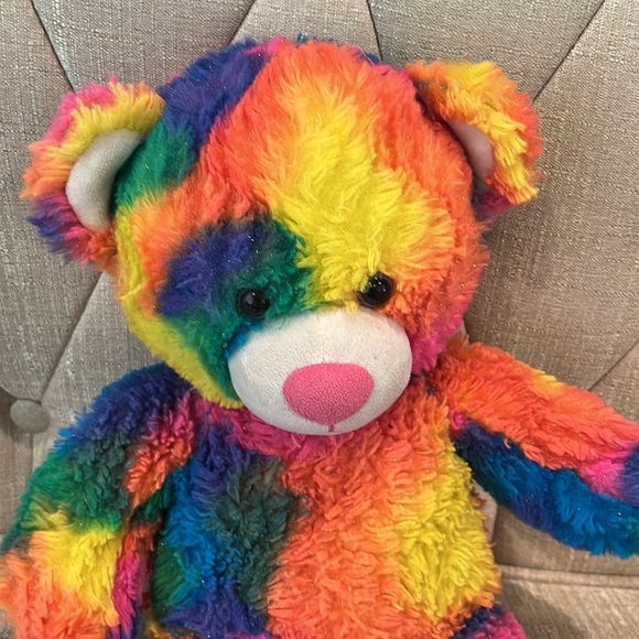 Build a bear rainbow 🌈 tie dye build a bear cuddly and cute bear - Picture 2 of 5